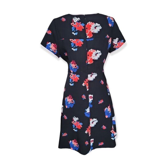 Vince Camuto Floral Short Sleeve A-Line Dress - Picture 2 of 4